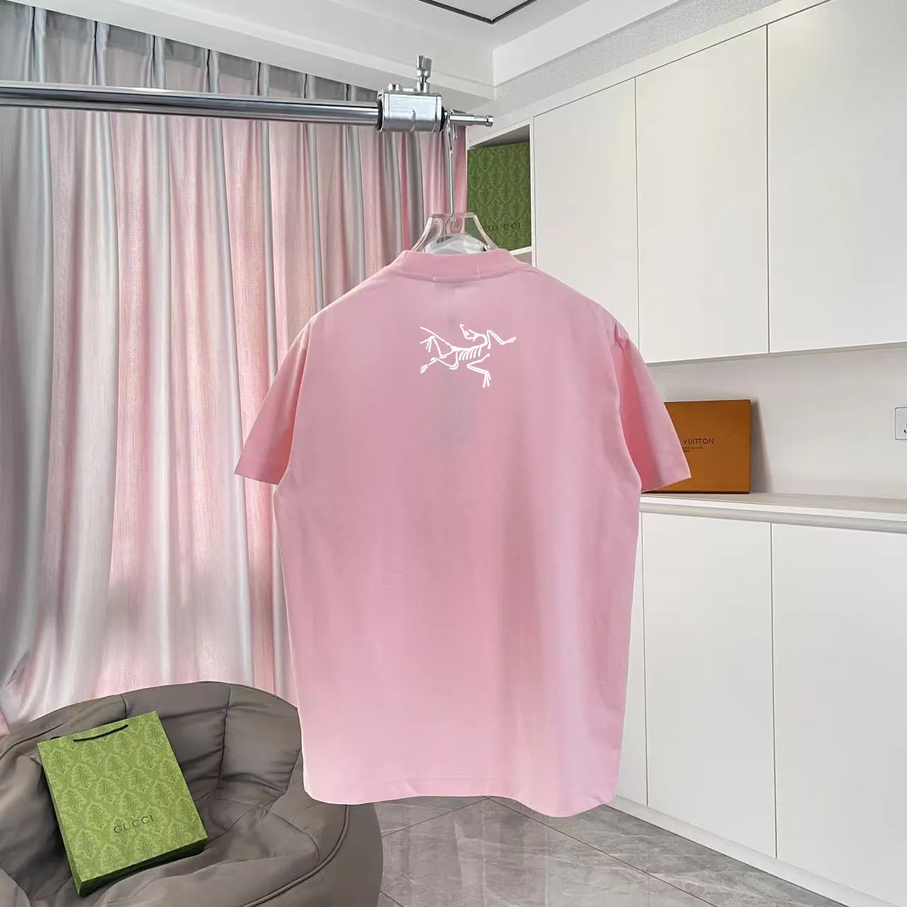 ARC'TERYX* 2025 New Arrival logo t g Same Style Size：S M L XL XXL ：Black White Pink Gray